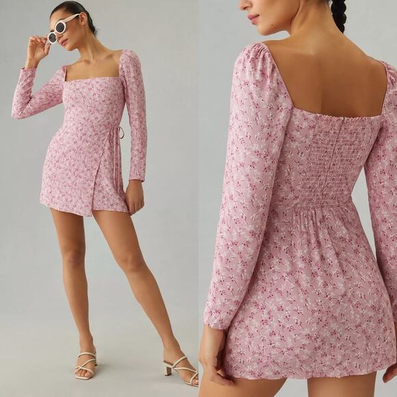 NWT Reformation Rosalie Dress Cherry Blossom 6 - Picture 1 of 8